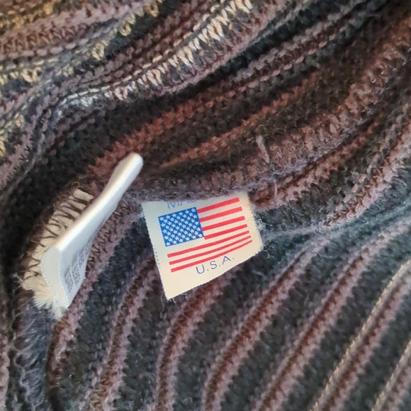 Vintage St. Croix Men’s Brown Black Ribbed 1/4 Zip Sweater - Picture 10 of 10